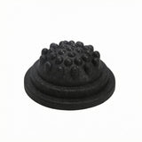 Heavenglow Compact Foam Massage Ball 9.8 Cm Textured Massage Ball Round Base Black, Round Bump Black