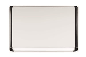 Mvi Magnetic Porcelain Dry-Erase Board, 36 X 48, Aluminum & Black Frame