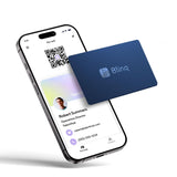 Blinq Digital Business Card - NFC Card - Instant Share via Tap - Compatible with iPhone & Android (Blue)