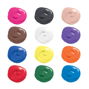 Prang Washable Tempera Paint, Colors May Vary, 12 Count (X10796), 16 Ounce (Pack Of 12)