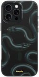 SCORPIFY for iPhone 16 Pro Case [Compatible with MagSafe] with Shadow Black Snake Print Design, Cute Magnetic Phone Cover for Wo