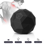 MEXITOP Electric Vibrating Massage Ball, 2-Speed Fitness Yoga Pilates Physical Therapy Massage Roller to Fight Sore Muscles,Wash