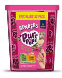 Bonkers Purrpops Freeze-Dried Cat Treats, Catnip and Chicken Flavors, Epic Value Pack, 32 Count