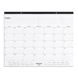 Staples 2026 Year 21.75 x 17 Monthly Desk Pad Calendar, White/Black (ST12951-26)