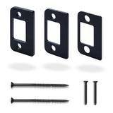MOSECYOU Standard Door Strike Spacer Shim Plates, Stainless Steel, Set of 3 Different Thickness, Door Gap Blocker Kit to Fix Doo