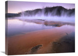 Steaming Hot Springs At Lower Geyser Basin, Yellowstone National Park, Wyoming-Canvas Art-24X18