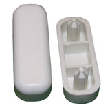 LASCO 023307 3/4Inch by 13/16Inch Oval Pushin Replacement Bumpers White Plastic Toilet Seat