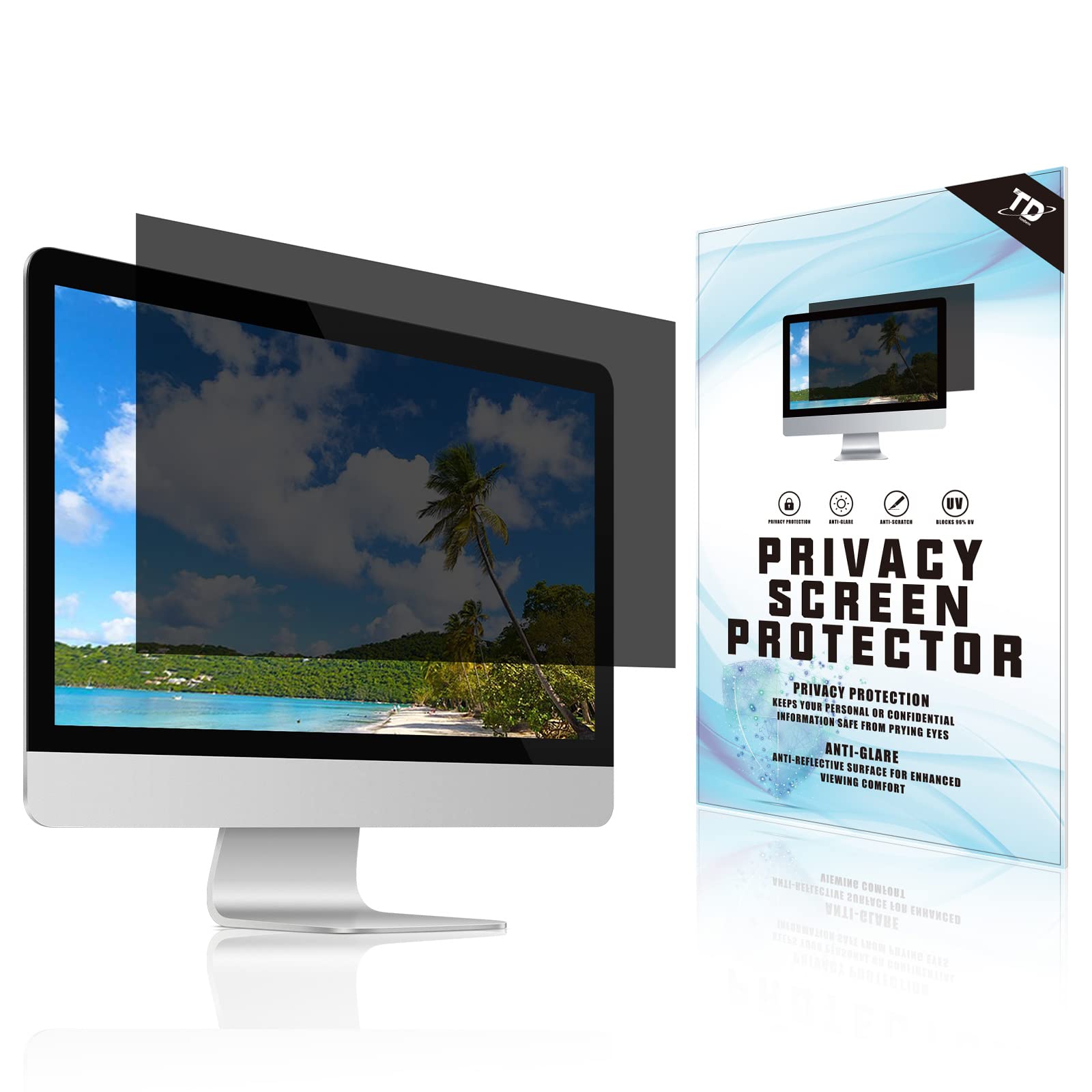 16 Inch Privacy Screen for Monitor Computer Protector Widescreen Monitor 16:9 Aspect Ratio with Hp Dell Acer Asus Samsung LG Vie