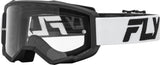 Fly Racing 2024 Youth Focus Goggle White/Black With Clear Lens; 37-51158Y