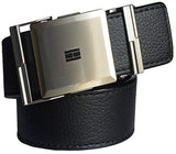 Sunshopping MenS Black Non Leather Belt With Auto Lock Buckle(Q12Wr) (Free Size)