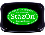 Tsukineko FullSize StazOn MultiSurface Inkpad, Cactus Green