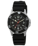 Citizen Plastic Q&Q Regular Analog Black Dial&Strap Men'S Watch-H950J002