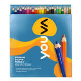 Navneet Youva|Premium Colour Pencil|Pack Of 24|Multicolor