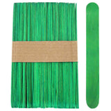 1000 Sticks, Jumbo Wood Craft Popsicle Sticks 6 Inch (Green)