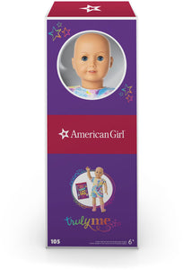 American Girl Truly Me 18-Inch Doll #105 With Blue Eyes, Without Hair, Light-To-Medium Skin, T-Shirt Dress, For Ages 6+