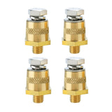 Ampper 3/8-16 Thread Male Brass Side Post Battery Charging Post Terminals, Standard Side Post 3/8 Battery Post Adapter (+/-) wit