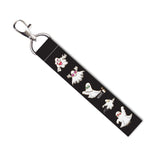 Isee 360 White Ghost Lanyard Tag With Swivel Lobster For Gift Luggage Bags Backpack Laptop Bags L X H 5 X 0.8 Inch