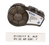 Brady Authentic (M217507425) Chemical and Temp Resistant Label for Lab, Asset Tracking, and Datacom Labeling, Black on White 