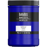 Liquitex BASICS Acrylic Paint, 946ml (32oz) Jar, Ultramarine Blue