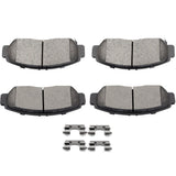 SCITOO D787 Front Ceramic Brake Pads Sets & Hardware - Fit For Acura CL, RL, TL, TSX & Honda Accord