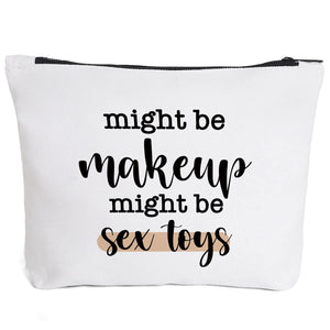 IHopes+ Funny Makeup Bag Gift for Women Best Friends Sister Teen Girls| Cute Makeup Zipper Pouch Bag Cosmetic Travel Accessories