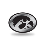 Rico Industries NCAA Chrome Finished Auto Emblem 3D Sticker, Iowa Hawkeyes , 3 x 3.5-inches