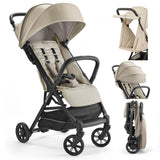 Inglesina Quid Stroller - Alpaca Beige - Ultra Compact Lightweight Travel Stroller, Babies and Toddlers, Airplane Overhead, Fold