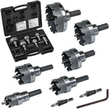 Klein Tools 31873 Heavy Duty Hole Cutter Kit, Includes Carbide Hole Cutters and 2 Pilot Bits in RustProof Molded Plastic Case, 