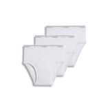 Jockey Mens Underwear Classic Low Rise Brief 3 Pack, White, 38