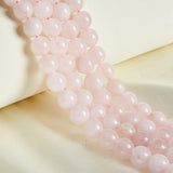 60pcs 6mm Natural Rose Quartz Beads Gemstone Beads Round Loose Beads for Jewelry Making