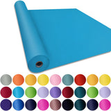 SMART&CASUAL 36 x 2,520 (210) Lake Blue Kraft Craft Paper Roll for Gift Wrapping Bulletin Board Bouquet Flower Kids Art Packing
