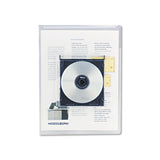 Universal UNV50780 Transparent Deluxe Letter Size Locking Project Files with CDROM Holder Clear (25/Pack)