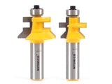 YONICO Router Bits Set Tongue and Groove Flooring 2 Bit Flooring 1/2Inch Shank 15229