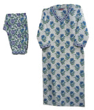 Gosriki Women'S Cotton Blend Printed Straight Kurta With Pant (Dhara White-Nw-Gs_Xl_White_X-Large),White,,B0C4T83TG4