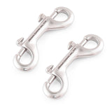 SHONAN Double Ended Bolt Snap Hooks, 2 Pack Stainless Steel Double Ended Bolt Snap Marine Grade, 3.5 Inch Metal Chain Clips for 