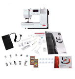 Bernette B38 Swiss Design Computerized Sewing Machine | 394 Stitches, LCD Display, Extension Table, 8 Presser Feet | Bobbins, Ne