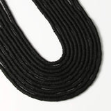 3600 pcs Black Clay Beads for Bracelets Making, 10 Strands Flat Round Polymer 6mm Spacer Heishi Beads for Jewelry Making Earring