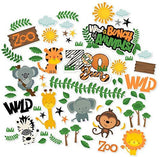 Paper Die Cuts Zoo Fun Over 60 Cardstock Scrapbook Die Cuts by Miss Kate Cuttables
