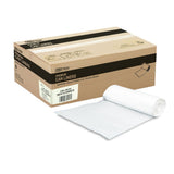 Bagtron 33 Gallon Trash Bags, 16 Micron High Density Pure HDPE Garbage Can Liners Bulk, 33 x 40, Natural Clear, 250 Count