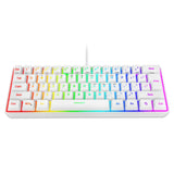 Snpurdiri 60% Wired Gaming Keyboard, 61 Keys RGB Backlit Wrist Rest Ultra-Compact Mini Waterproof Keyboard for PC Computer Gamer