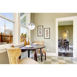 Living District Eclipse 1 Light Chrome Pendant With Clear Glass