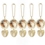 5 PCS Double-Sided Metal Sublimation Keychain Blanks, DIY Sublimation Printing Blanks for Car Hanging Ornaments, Craft Supplies,