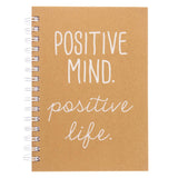 Graphique Designer Notebooks - Positive Mind. Positive Life. - Spiral Bound Writing Journals for Offices, Schools, Classrooms, a