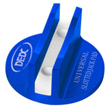 DEDC Universal Aluminum Grooved Magnetic Jack Pad Blue 1 Pc, Jacking Puck Pinch Weld Frame Rail Adapter, Jack Accessories for Me