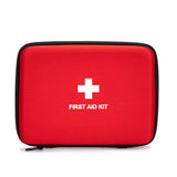 Jipemtra First Aid Hard Case Empty, First Aid Hard Case First Aid EVA Hard Red Medical Bag for Home Health First Emergency Respo