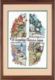 Dimensions Season for Everything Stamped Cross Stitch Kit, 14 W x 14 H,White