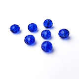 Chengmu 2mm Rondelle Glass Beads for Jewelry Making, Faceted Briolette Crytal Spacer Beads for Bracelet Necklace Earring, Sapphi