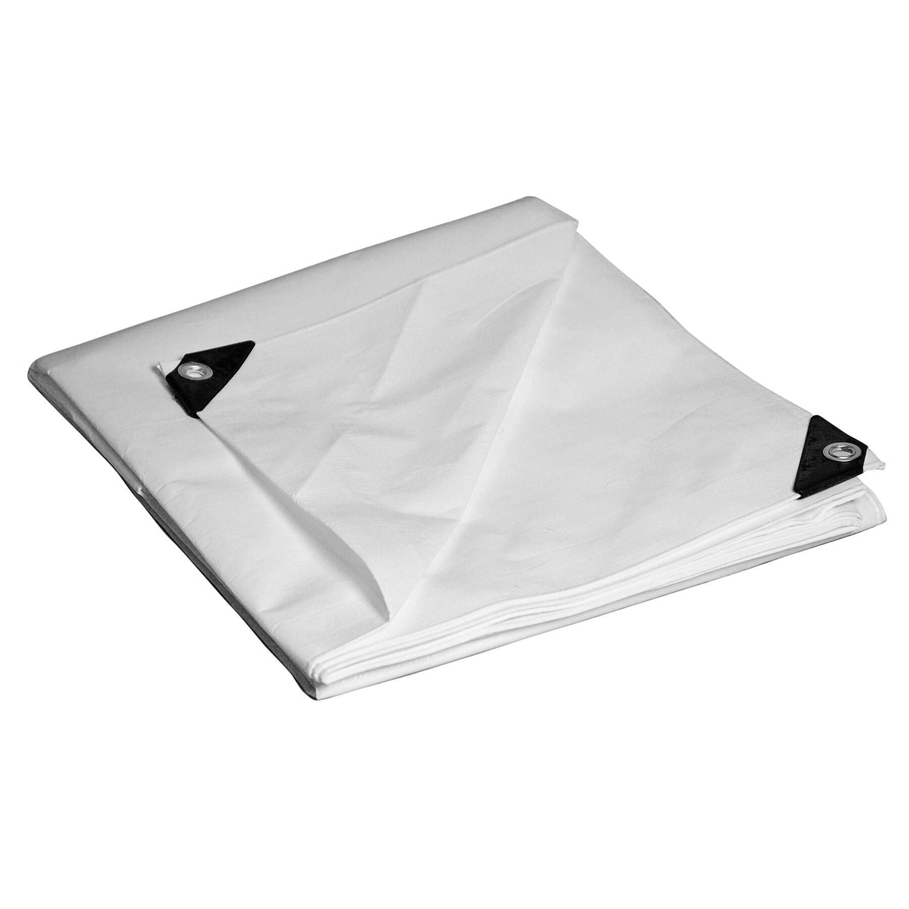 10X12 Multi-Purpose White Heavy Duty Dry Top Poly Tarp (10'X12')