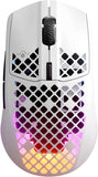 SteelSeries Aerox 3 Wireless - Holey RGB Gaming Mouse - Ultra-lightweight Water Resistant Design - 18K DPI TrueMove Air Optical 