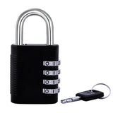 SX575 4Dial Combination Disc Padlock, High Security Combination Lock, Indoor, Outdoor Storage Cabinet Padlock, Durable Locker 